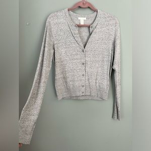 H&M Basics Gray Cardigan